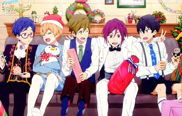 Nanase Haruka (Free!), Matsuoka Rin, Hazuki Nagisa, Ryugazaki Rei, Tachibana Makoto, Kyoto Animation, Free!