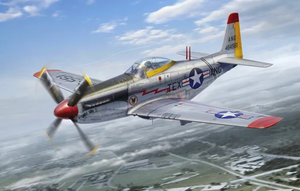 Картинка Истребитель, USAF, P-51 Mustang, North American P-51, P-51H