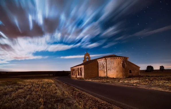 Spain, Castille and Leon, San Miguel De Parraces, road to spirituality