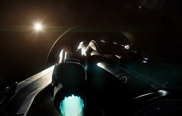 Космос, звездолет, Star Citizen, Freelancer
