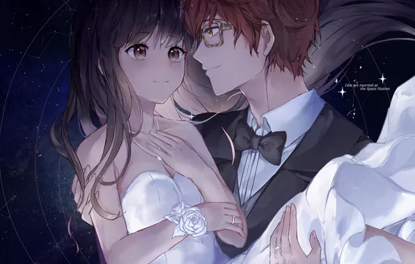 Пара, свадьба, Mystic Messenger, by oretsuu