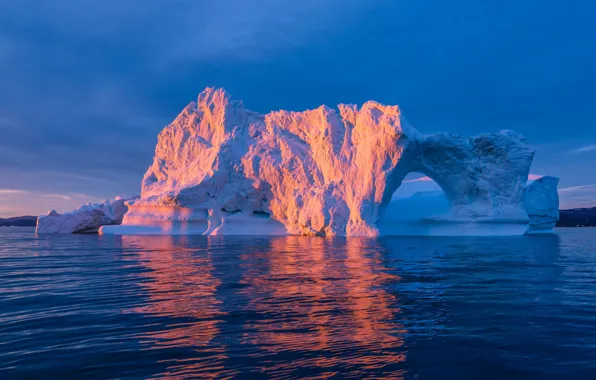 Лед, зима, море, небо, вода, свет, снег, пейзаж