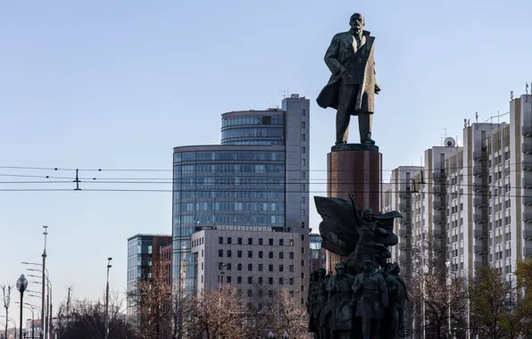 Картинка здания, дома, памятник, Москва, Россия, Памятники Ленину