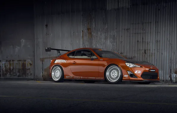 Картинка оранжевый, тюнинг, Toyota, tuning, orange, Scion, сцион, fr-s