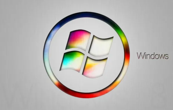 Компьютер, цвет, логотип, кольцо, эмблема, windows, операционная система