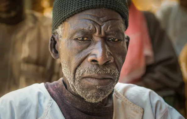 Щетина, темнокожий мужчина, African portrait