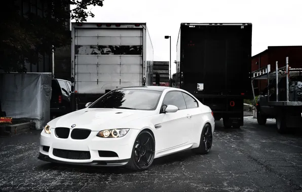 Картинка белый, грузовики, бмв, BMW, white, E92