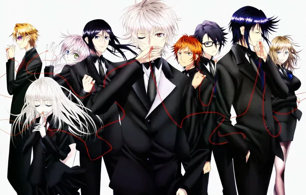 K Project, Munakata Reisi, Yata Misaki, Neko, Fushimi Saruhiko, Yatogami Kuroh, Awashima Seri, Kusanagi Izumo