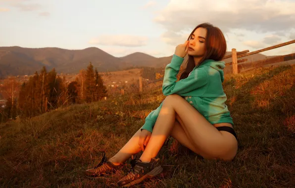 Девушка, фон, Anna