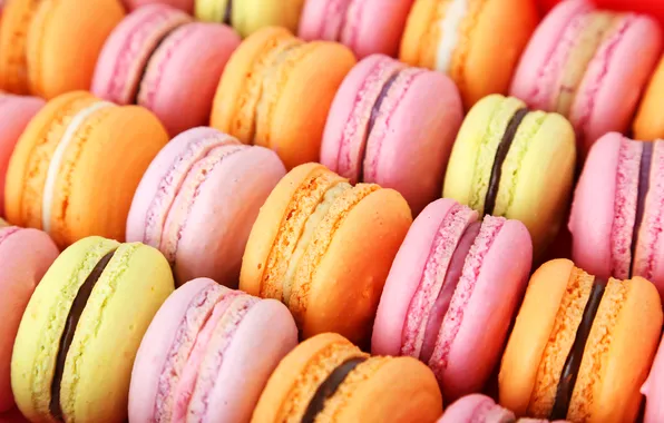 Colorful, печенье, десерт, sweet, dessert, cookies, macaron, макарун