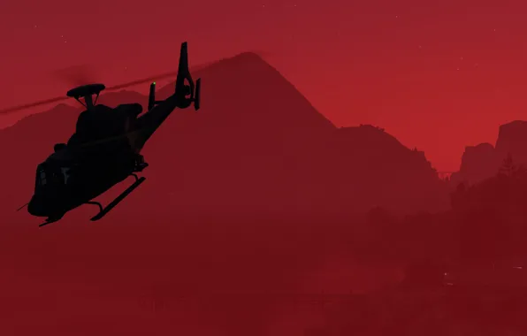 Картинка фон, вертолет, gta, Grand Theft Auto V