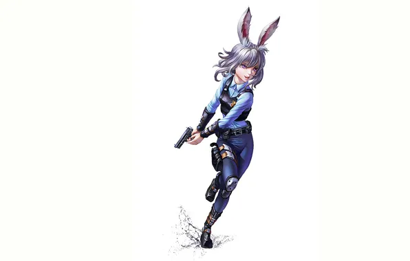 Art, Police, Weapon, Zootopia, Judy Hopps