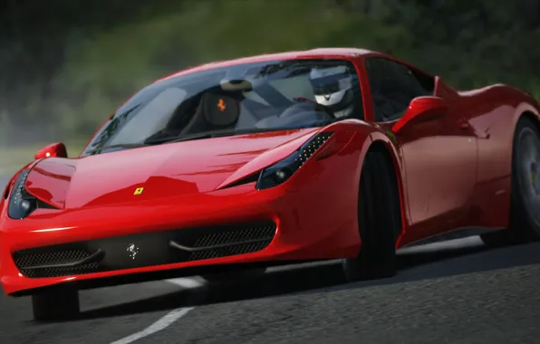 Картинка Ferrari, Red, Corsa, Assetto
