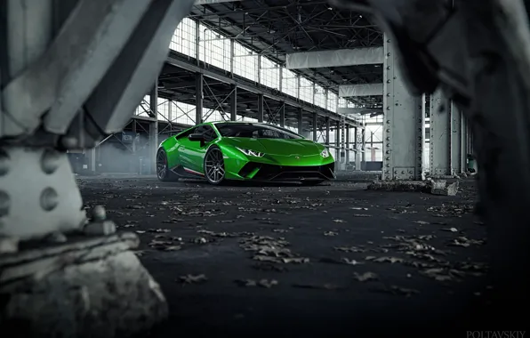 Авто, Lamborghini, Зеленый, Машина, Суперкар, Зеленый цвет, Спорткар, Huracan