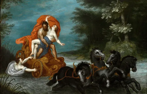 Картинка картина, мифология, Ян Брейгель старший, Похищение Прозерпины