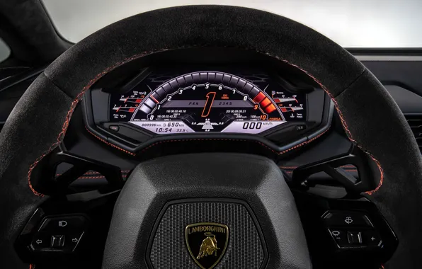 Lamborghini, руль, суперкар, Evo, Huracan, 2019, Lamborghini Huracan Evo