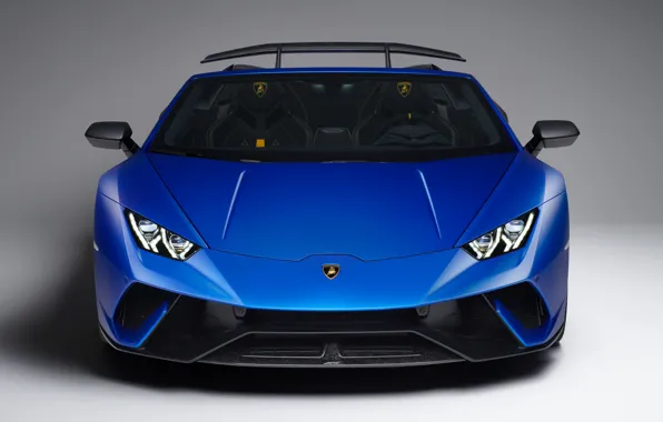 Lamborghini, вид спереди, Spyder, 2018, Performante, Huracan
