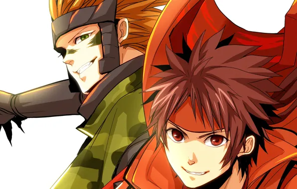 Аниме, парни, двое, Sengoku Basara, Эпоха Смут