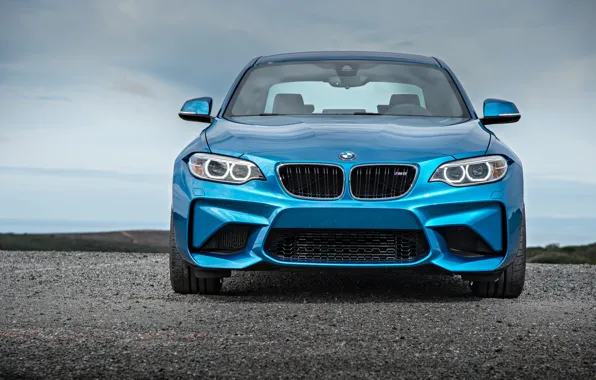 Картинка морда, бмв, купе, BMW, синяя, Coupe, F87