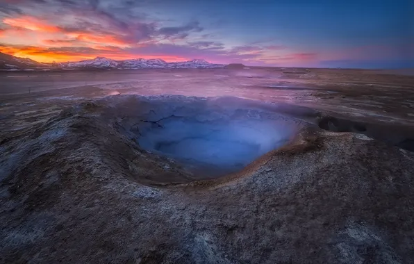 Iceland, Hverir, geothermal