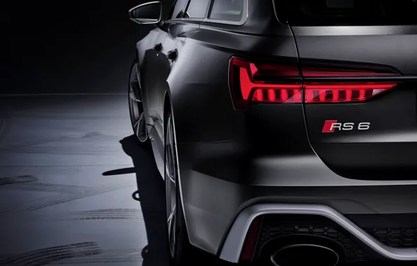 Картинка Audi, зад, фара, бампер, универсал, RS 6, 2020, 2019