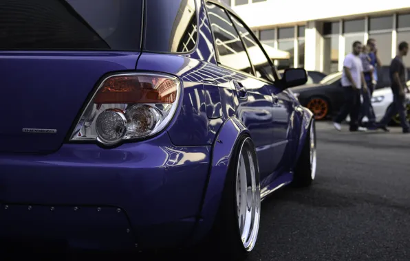 Subaru, Impreza, JDM, Stance, Low, BellyScrapers, Rotiform