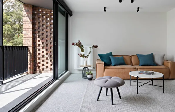 Дизайн, стиль, интерьер, Виктория, Австралия, балкон, софа, Melbourne
