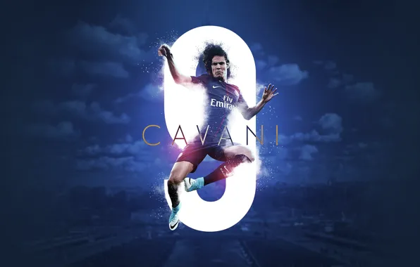 Wallpaper, sport, football, player, PSG, Edinson Cavani, Paris Saint-Germain
