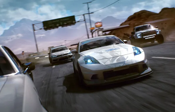 Картинка Nissan, Race, NFS, Pursuit, Road, Need for Speed: Payback