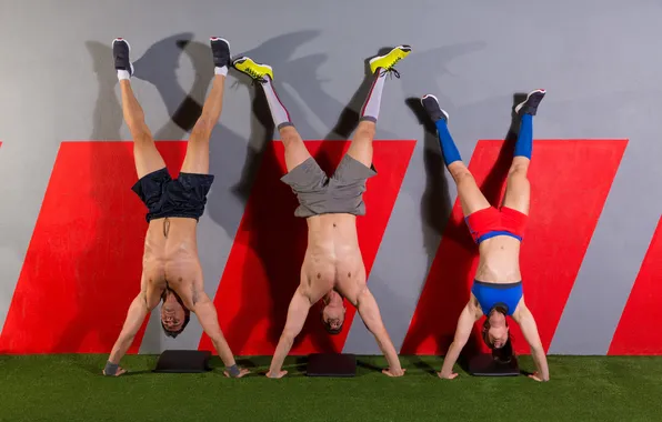 Девушка, спорт, sport, упражнения, парни, тренировка, training, guys