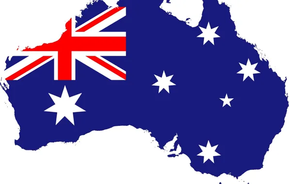 Флаг, австралия, fon, flag, australia, границы, cuistom