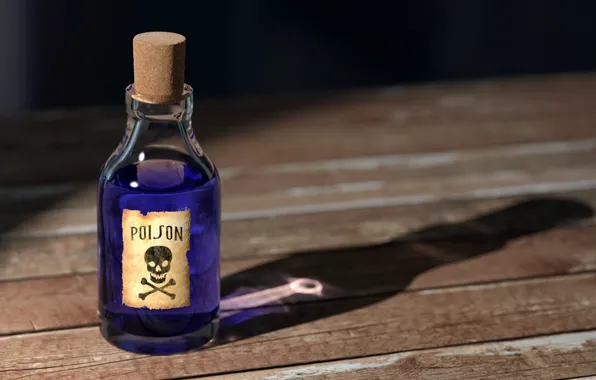 Картинка miscellanea, Poison, purple, liquid, wood, bottle