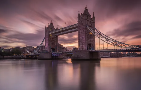 Ночь, Лондон, Tower Bridge