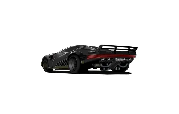 Минимализм, Игра, Стиль, Фон, Car, Арт, Cyberpunk 2077, Киберпанк
