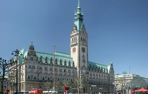 Hamburg, dom, Rathaus