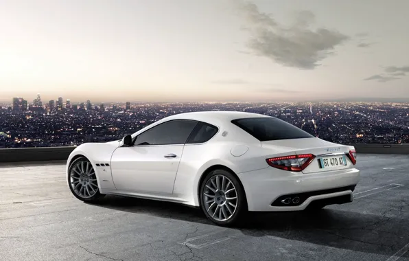 Картинка белый, Maserati, GranTurismo-S