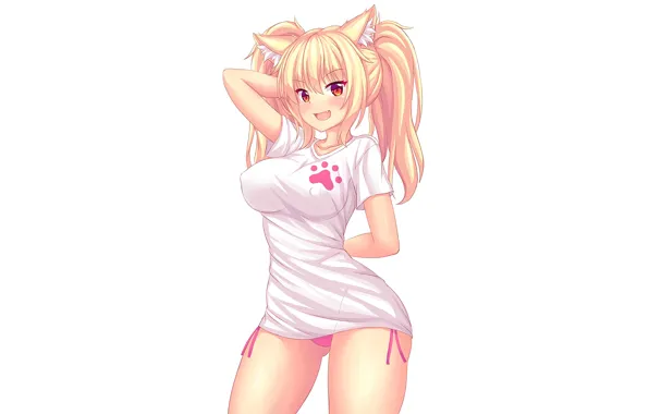 Girl, sexy, long hair, anime, beautiful, pretty, erotic, blonde