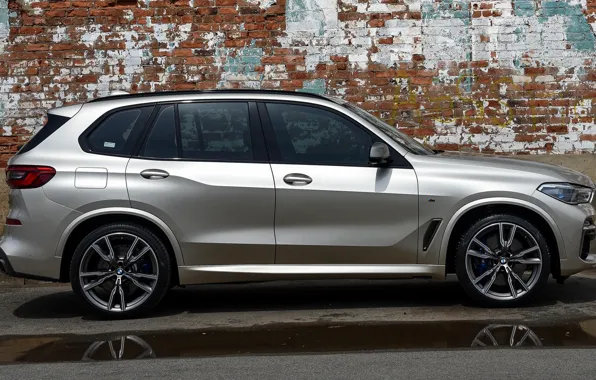 Car, серый, BMW, БМВ, диски, сбоку, колёса, X5M