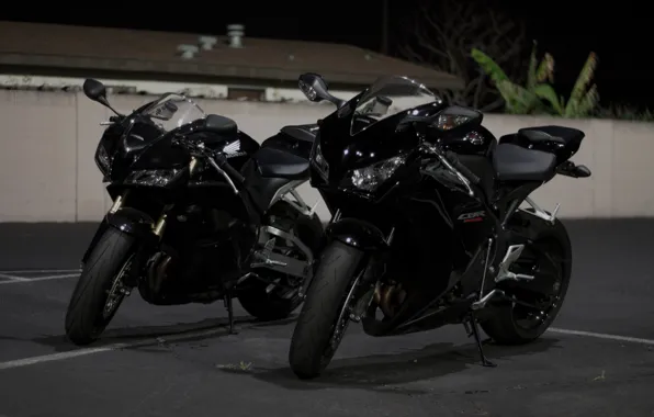 Honda, black, bikes, CBR1000RR-R