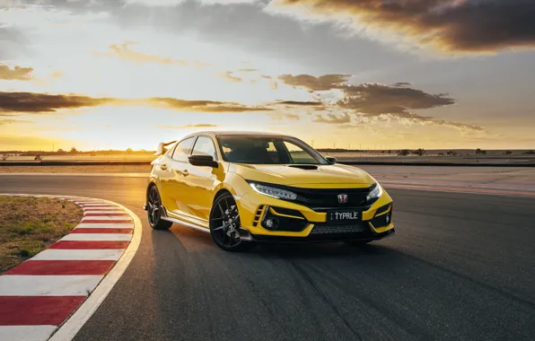 Honda, хонда, сивик, Civic, Limited Edition, Type R, Honda Civic Type R, желтый сивик