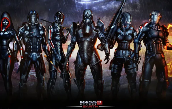 Earth, mass effect, soldiers, armor, bioware, helmet