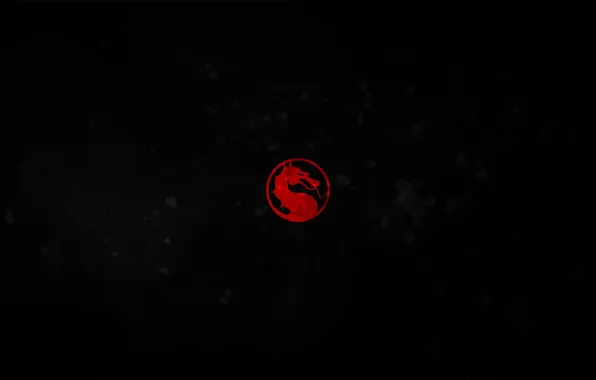 Красный, черный, дракон, эмблема, mortal combat