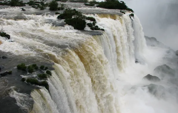 Nature, big, waterfall, brazil, great