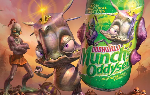 Газировка, мудакон, oddworld