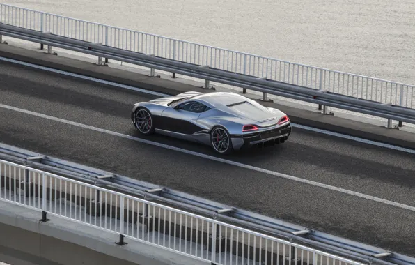 Concept, мост, One, вид сверху, Rimac, 2016