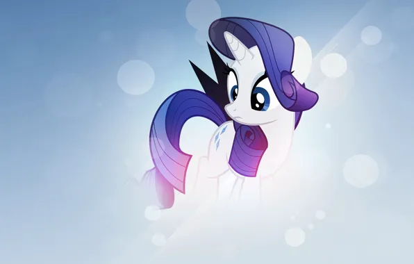 Свет, блики, фон, rarity, mlp, mt little pony