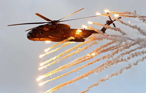 Картинка вертолёт, военный, Sikorsky, транспортный, тяжёлый, CH-53, Sea Stallion