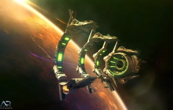 Космос, планета, Online Strategy Game, A.D. 2460, Derelict Jumpgate