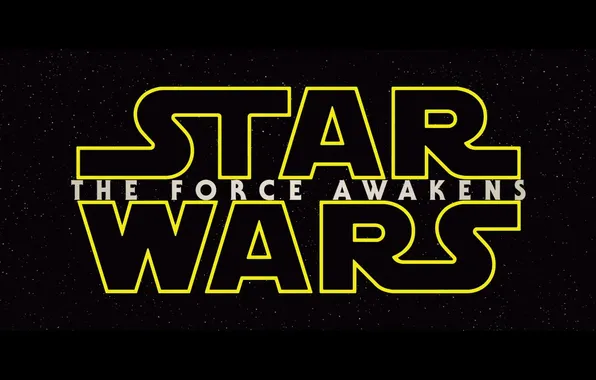 Картинка logo, yellow, The Force Awakens, Star Wars 7