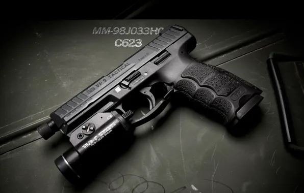 Макро, пистолет, Tactical, HK VP9